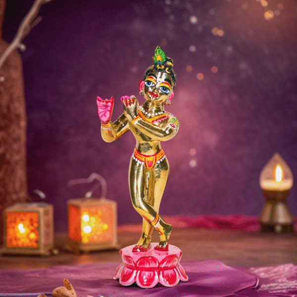 Shri Krishna 9 Inch Ashtadhatu (Fully Makeup)
