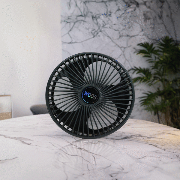 Telescopic Electric Desktop Fan, Height Adjustable, Foldable & Portable for Travel/Carry | Silent Table Top Personal Fan for Bedside, Office Table