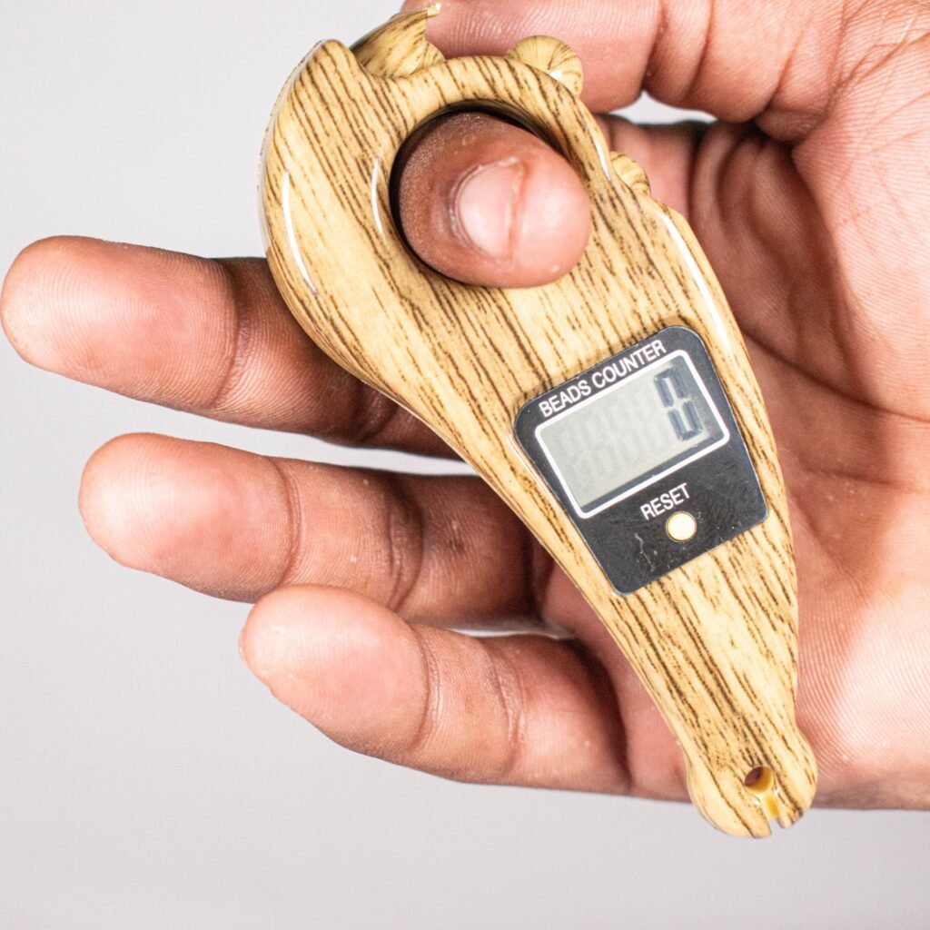 Digital Tally Counter, Wooden Religious Tally Counter Digital Beads (For Naam Jaap) - Image 4