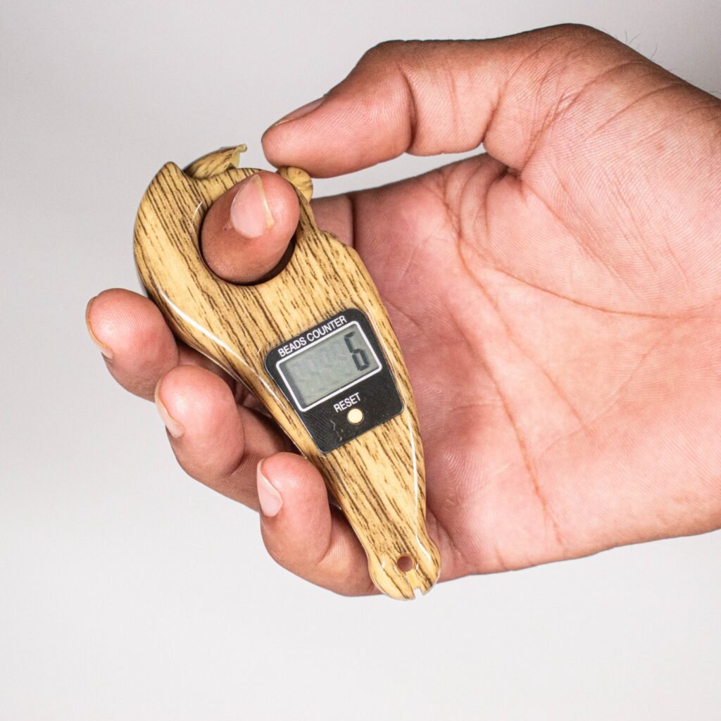 Digital Tally Counter, Wooden Religious Tally Counter Digital Beads (For Naam Jaap) - Image 2