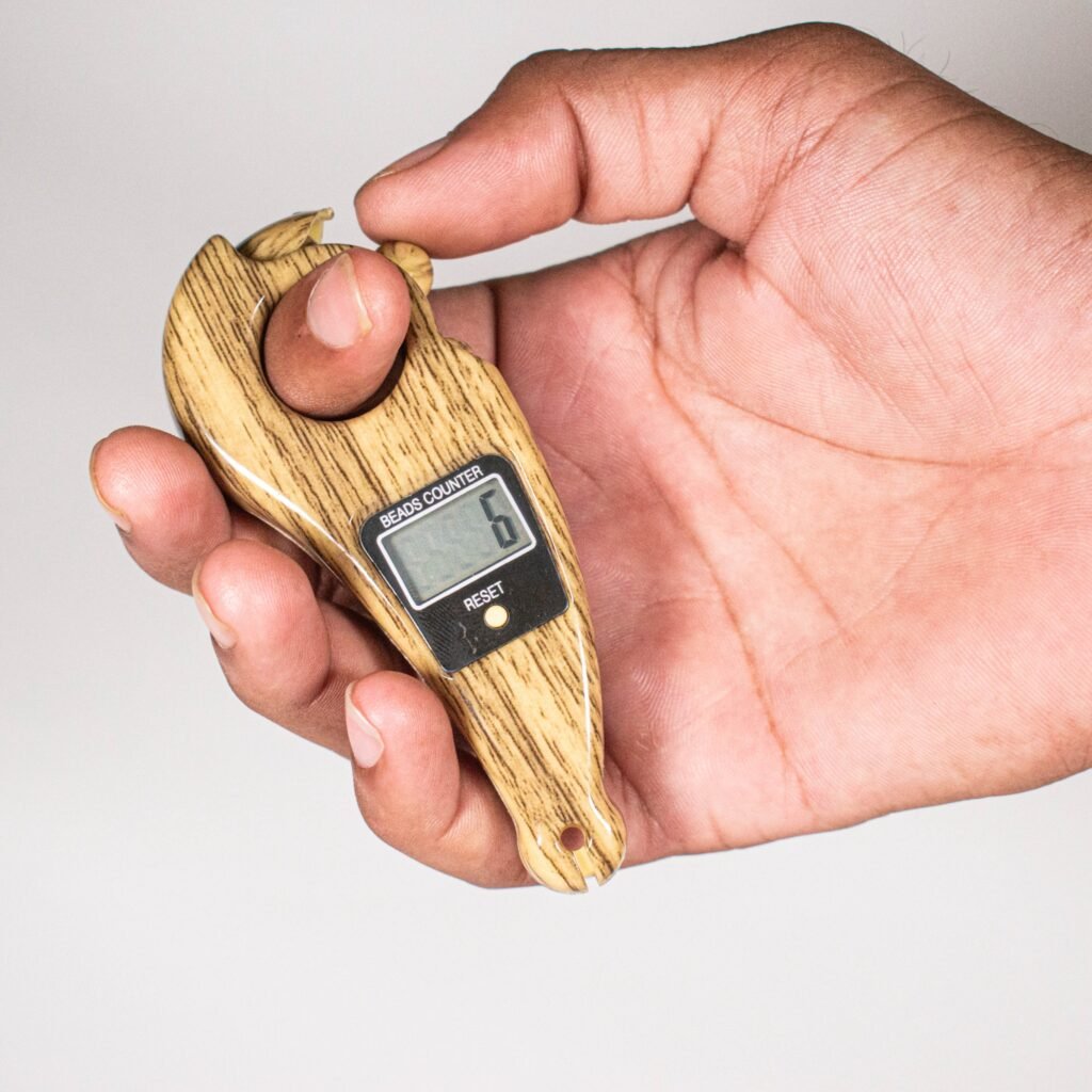 Digital Tally Counter, Wooden Religious Tally Counter Digital Beads (For Naam Jaap) - Image 3