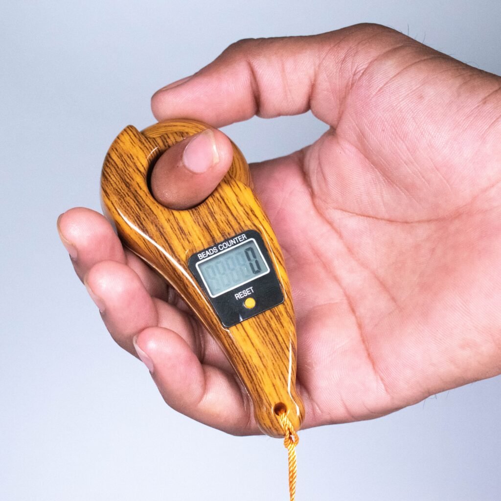Digital Tally Counter, Wooden Religious Tally Counter Digital Beads (For Naam Jaap) - Image 2