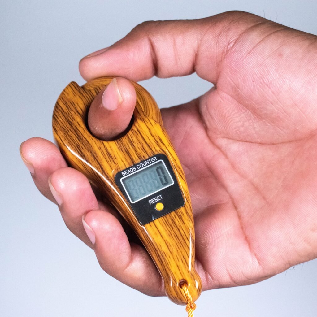 Digital Tally Counter, Wooden Religious Tally Counter Digital Beads (For Naam Jaap) - Image 3