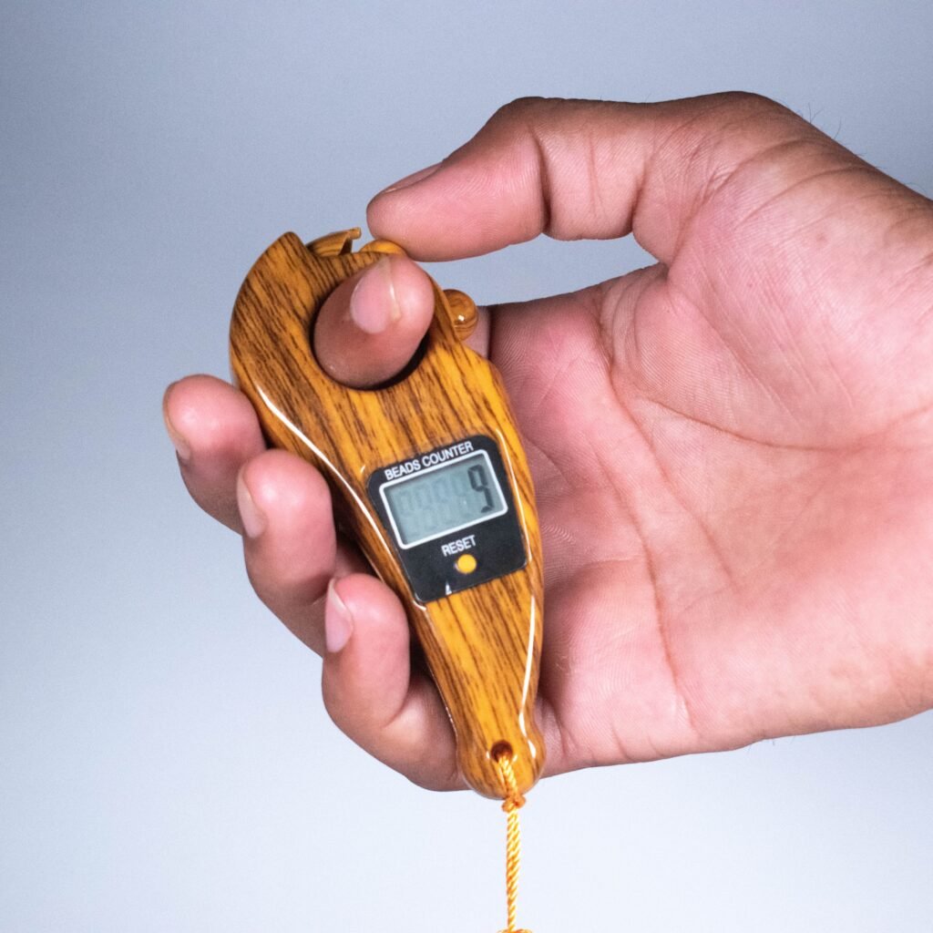 Digital Tally Counter, Wooden Religious Tally Counter Digital Beads (For Naam Jaap) - Image 4