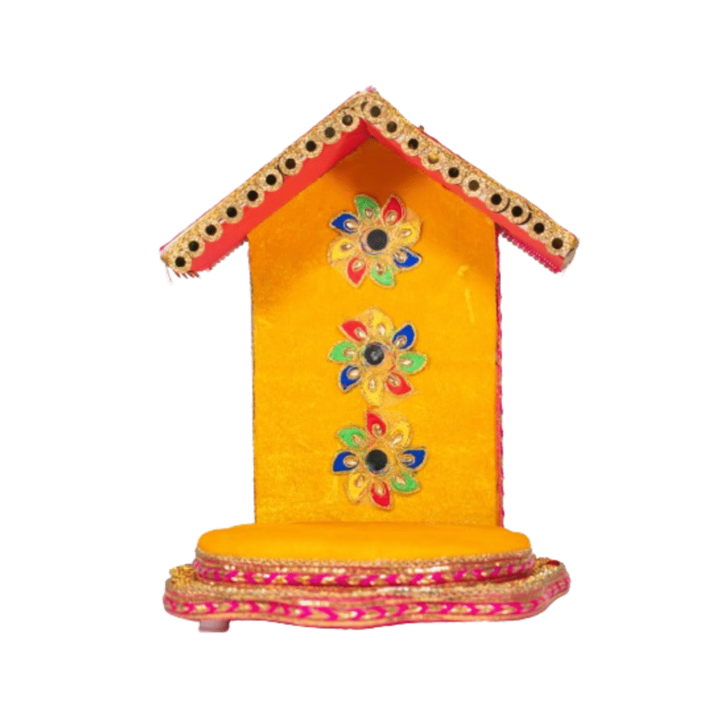 Premium Natural Handcrafted Singhasan for Laddu Gopal - Image 3