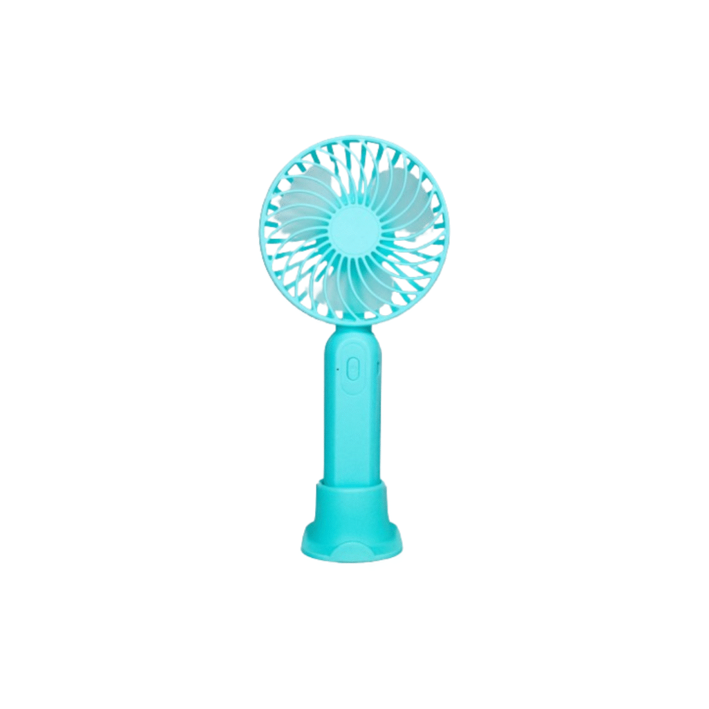 Portable Handheld Fan With 3 Speeds Battery Operated Fan Rechargeable Multi Colors As Base Phone Holder Fan (Battery Included) - Image 5