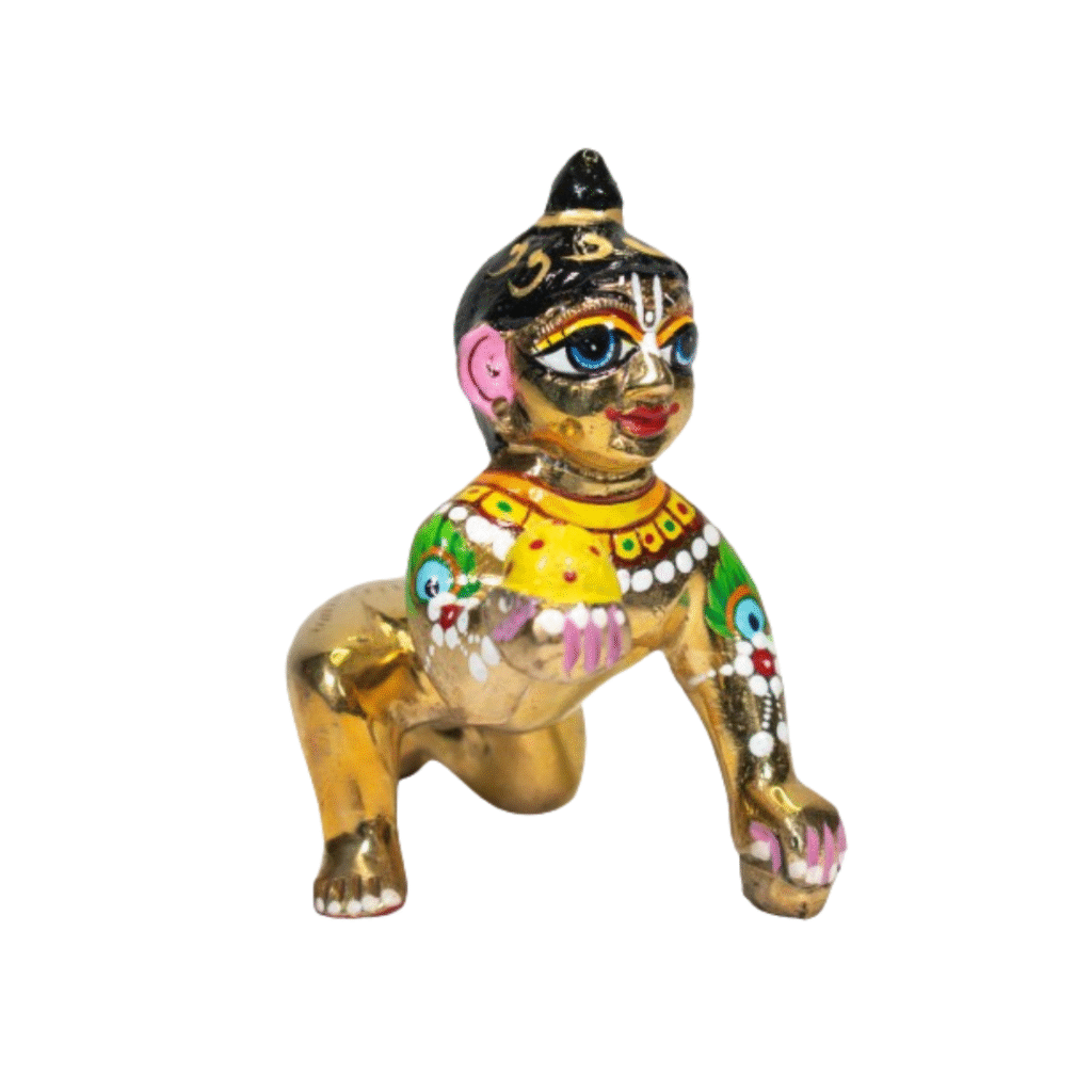 Laddu Gopal Idol ashtadhatu (Fully Makeup) - Image 4