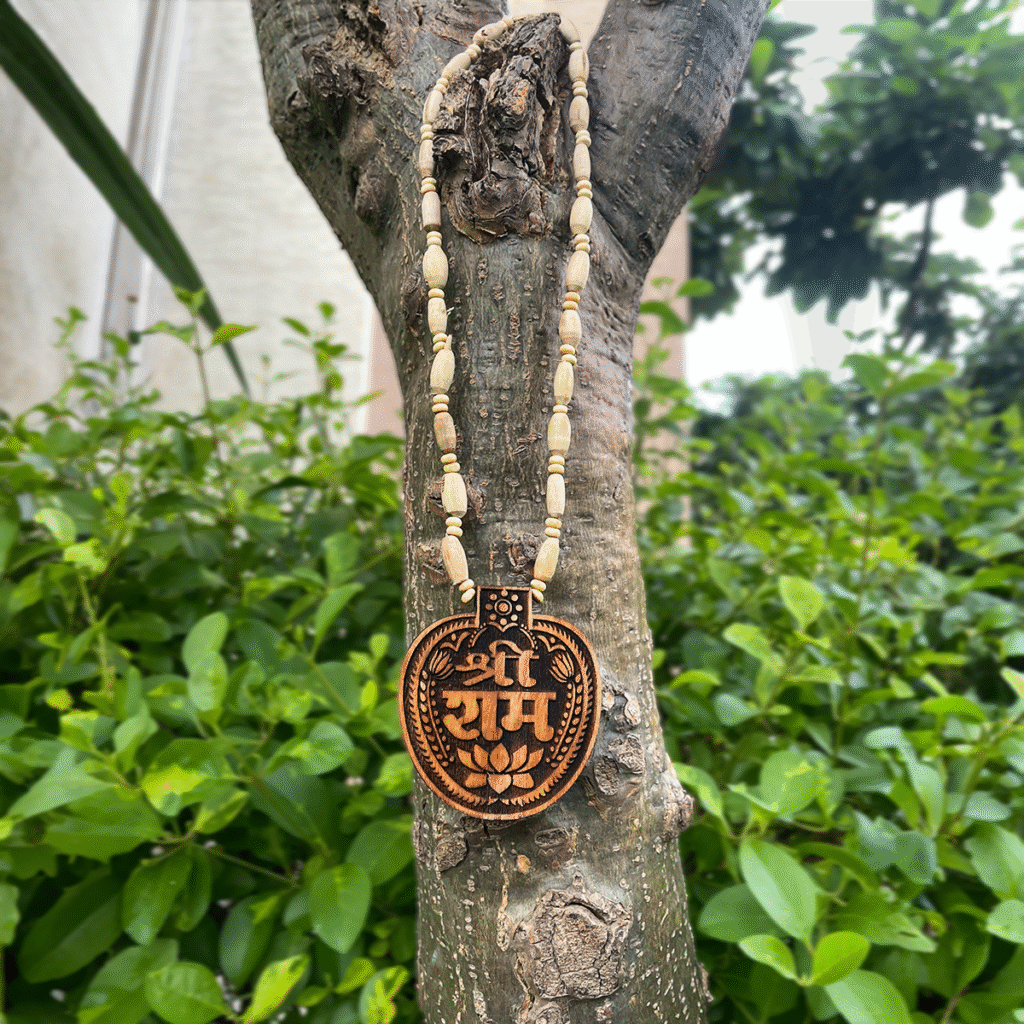 Shri Ram Name Original Tulsi Locket - Image 2