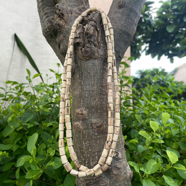 2 Round Tulsi Kanthi Mala 14mm Beads Size 34 Inches Length
