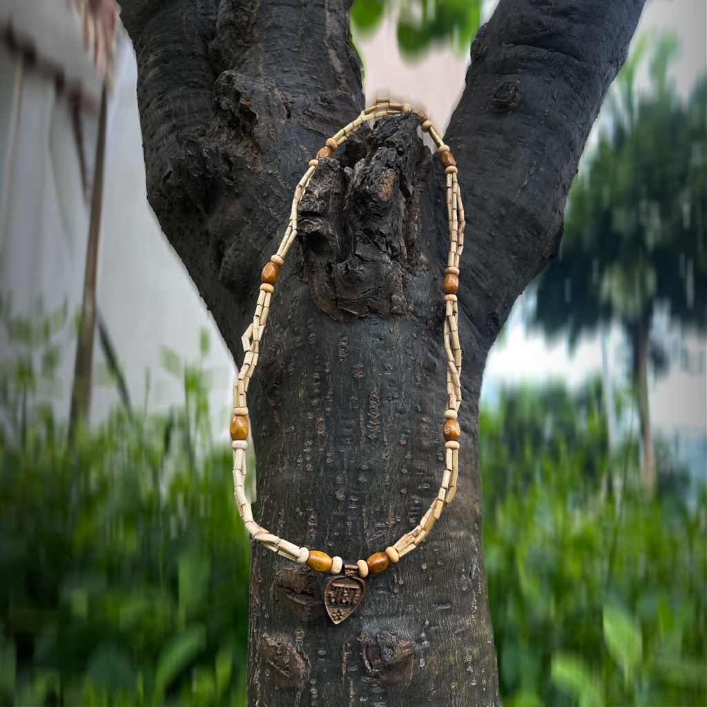 Beautiful Design Radha Name Original Tulsi Mala - Image 2