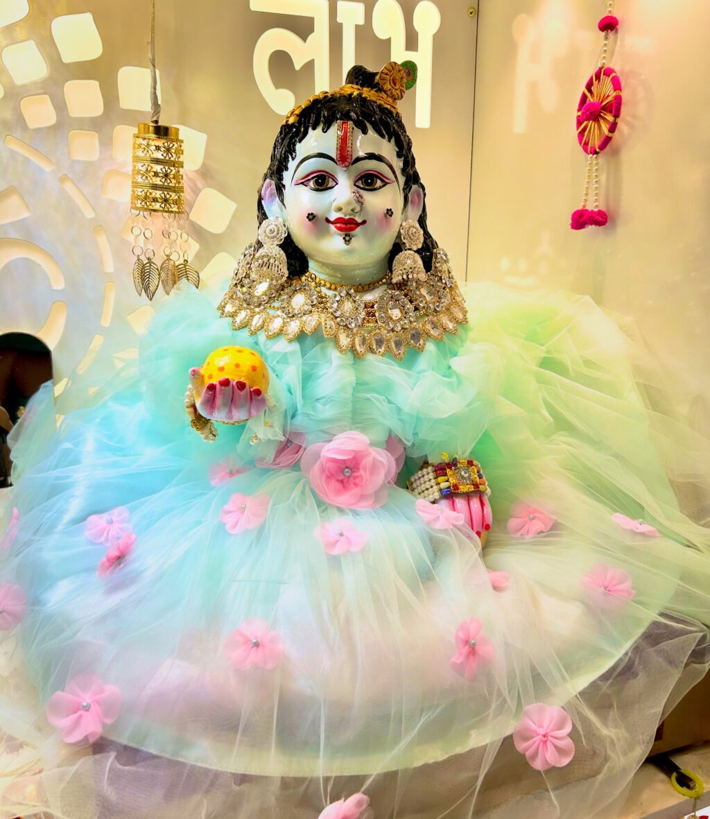 Unique Laddu Gopal 21 Number Fiber+dust marble