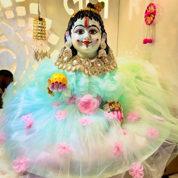Unique Laddu Gopal 21 Number Fiber+dust marble