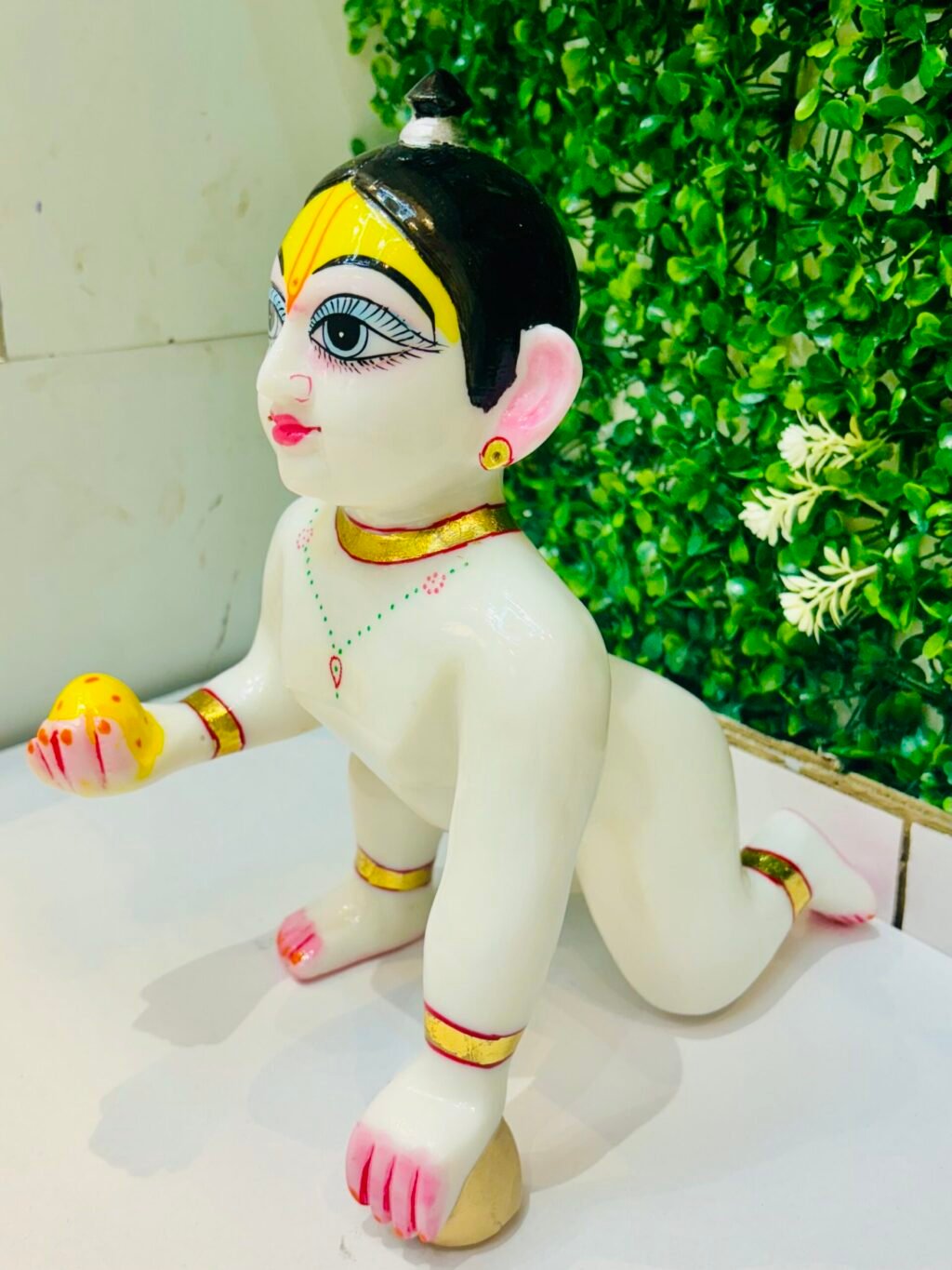 Beautiful Fiber Laddu Gopal 12 Number White - Image 2