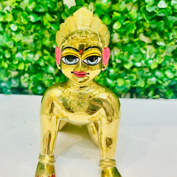 Radharani Idol Handmade design Ashtadhatu Beautiful Makeup