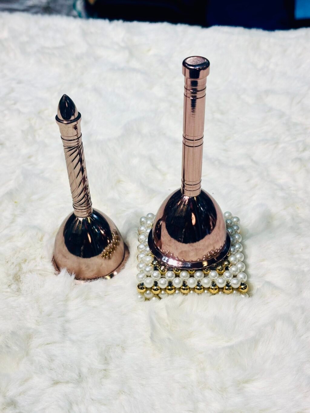 Pooja Bell Ghanti For Mandir, Beautiful Design in Brass - Image 2