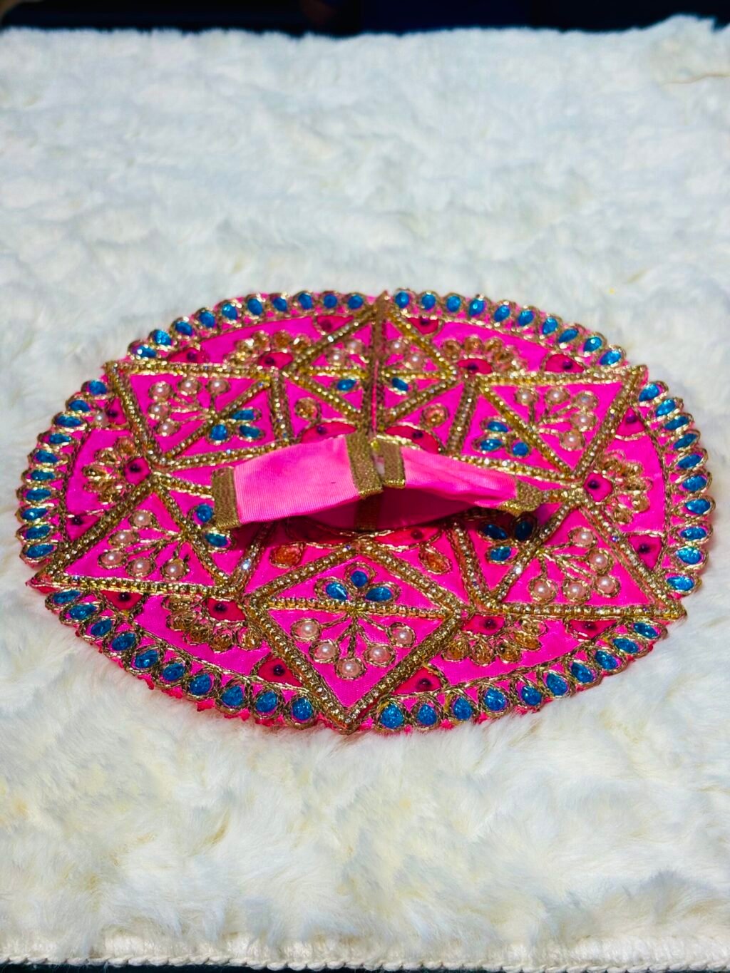 Beautiful Design Dress With Kundan Moti - Image 4