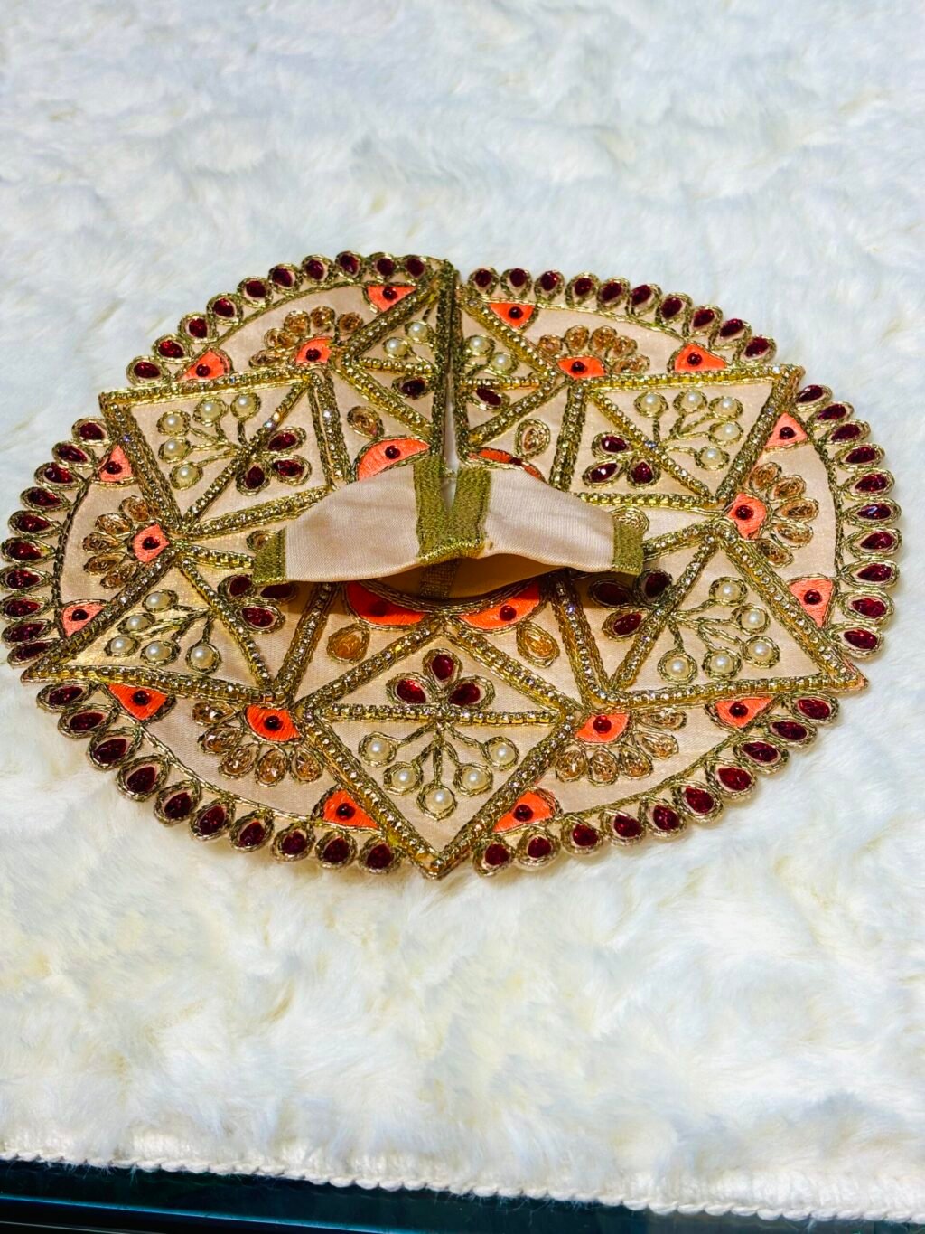 Beautiful Design Dress With Kundan Moti - Image 5