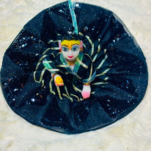 Beautiful Black Dress For Bankebihari Ji