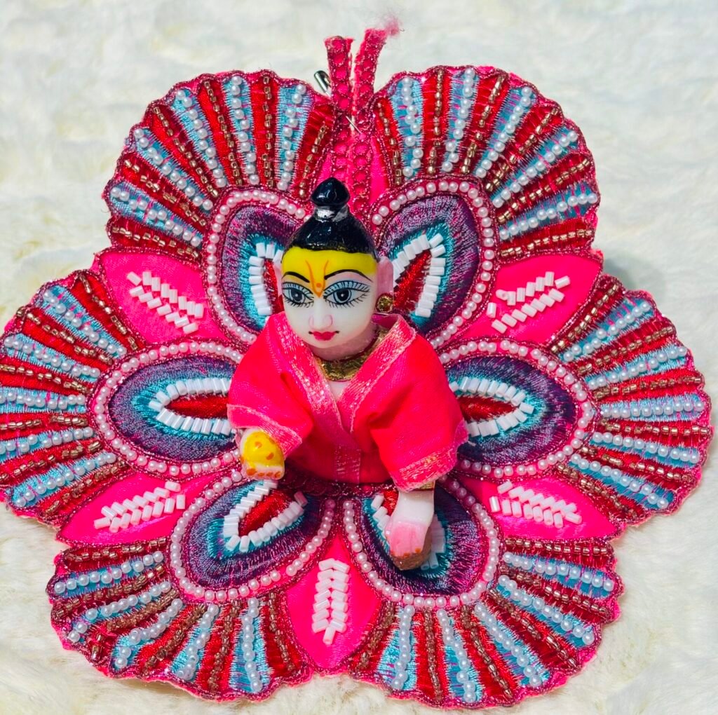 Beautiful Flower Design Dress For Laddugopal
