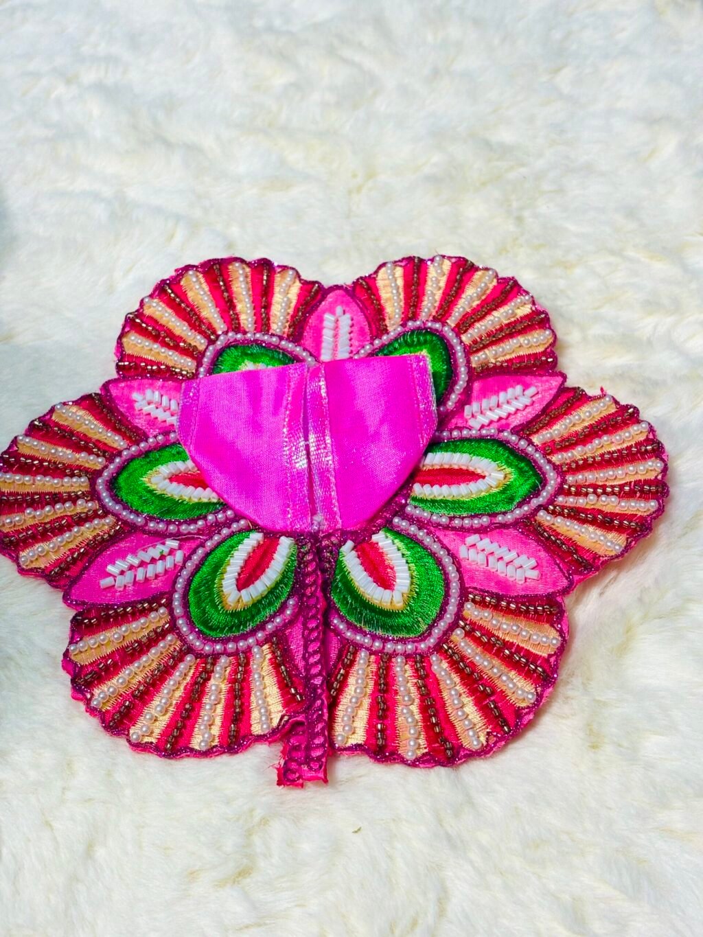 Beautiful Flower Design Dress For Laddugopal - Image 2