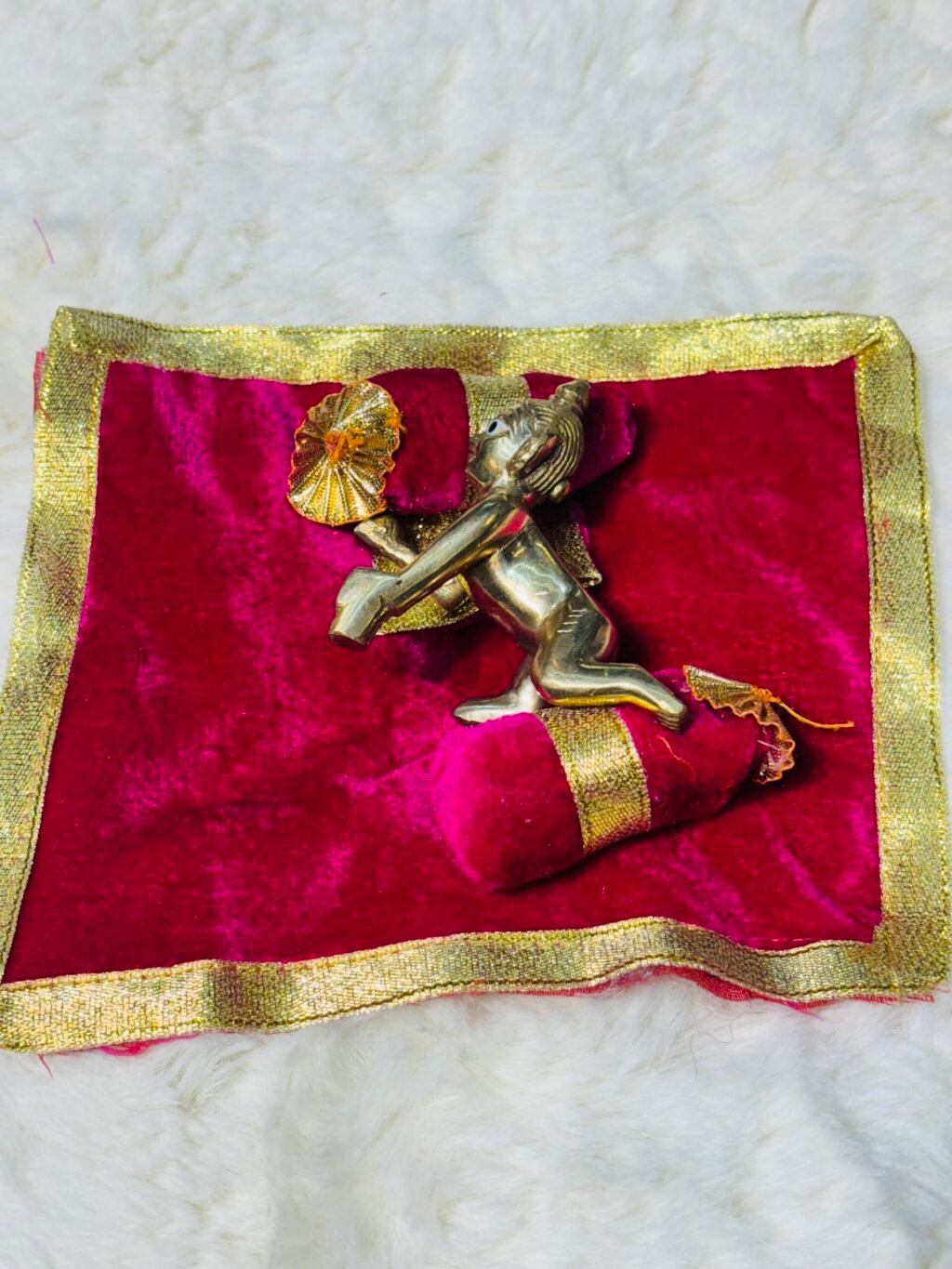 Bed For Laddugopal With 2 pillow and bedsheet - Image 2
