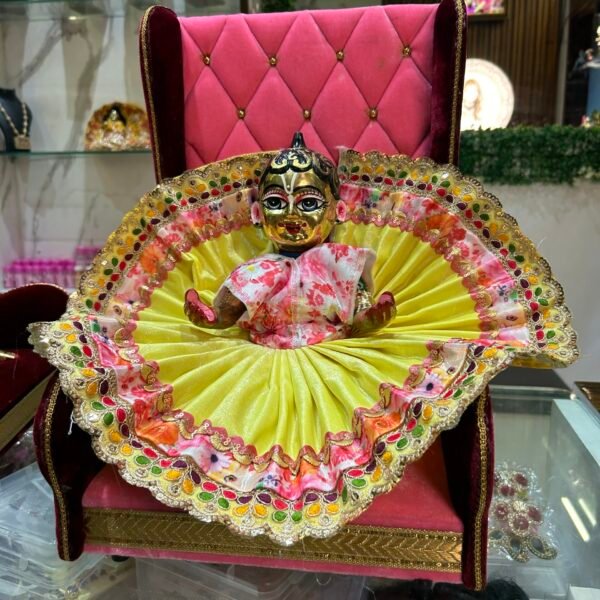Premium Royal Look Singhasan Sofa For Laddugopal