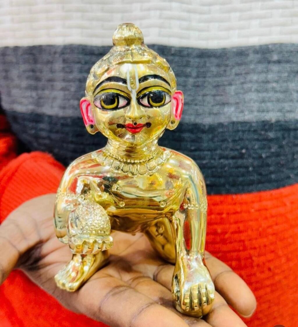 Handmade Ashtadhatu Stylish Laddu Gopal Ji - Image 3
