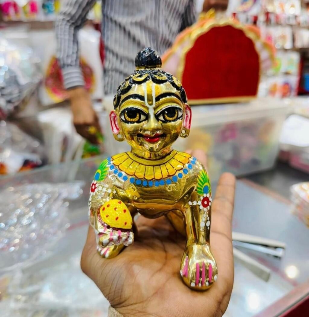 Handmade Ashtadhatu Stylish Laddu Gopal Ji - Image 4