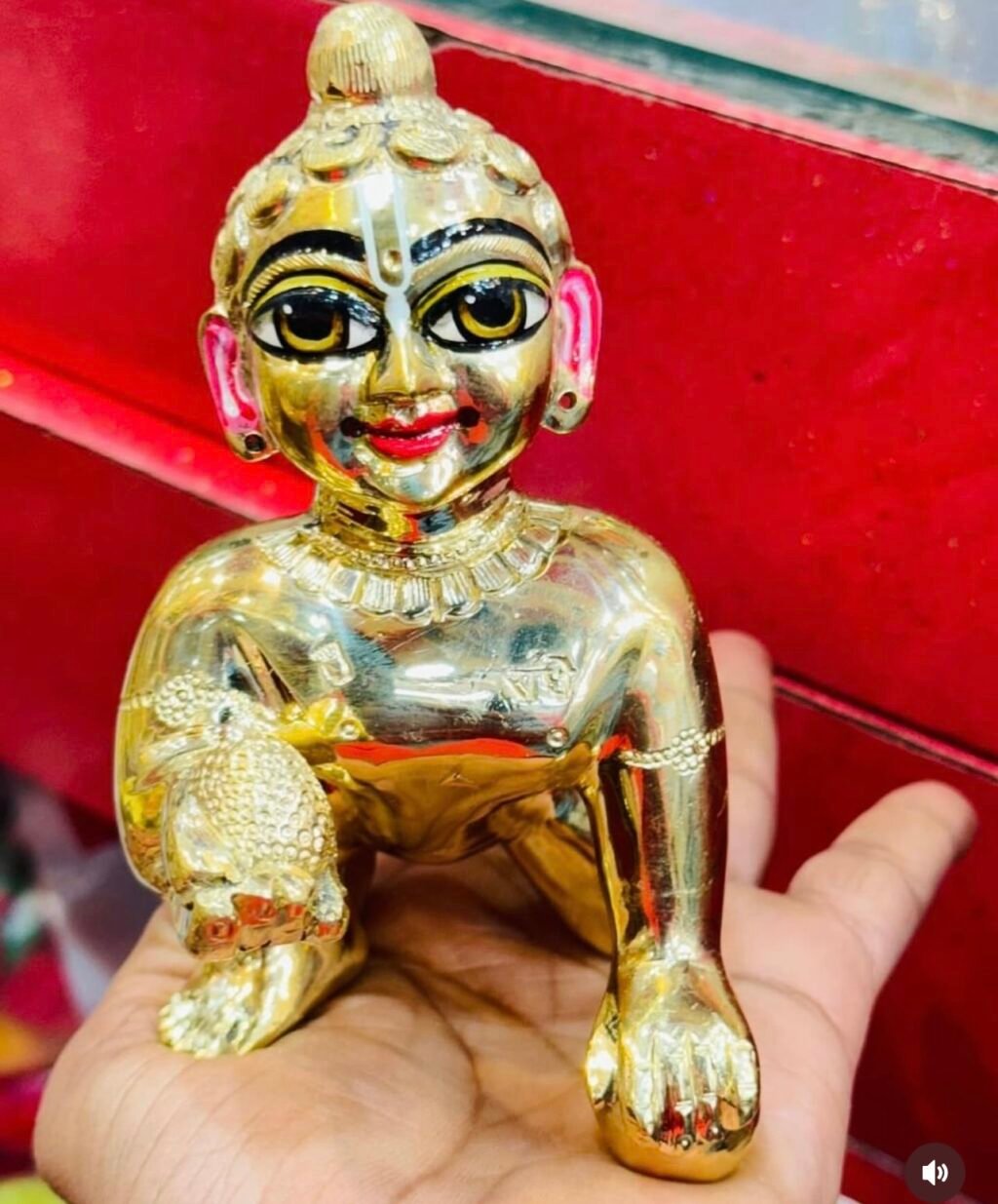 Handmade Ashtadhatu Stylish Laddu Gopal Ji