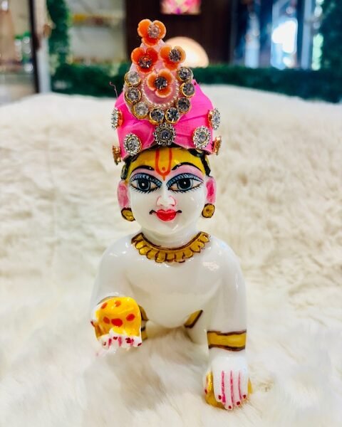 Beautiful Heavy Mukut For Laddugopal 