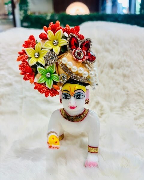 Beautiful Mukut For Laddugopal 