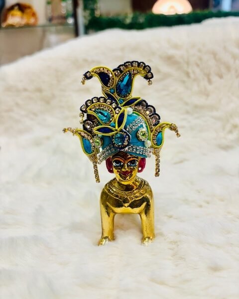 Heavy Design Mukut in Kundan For Laddugopal 