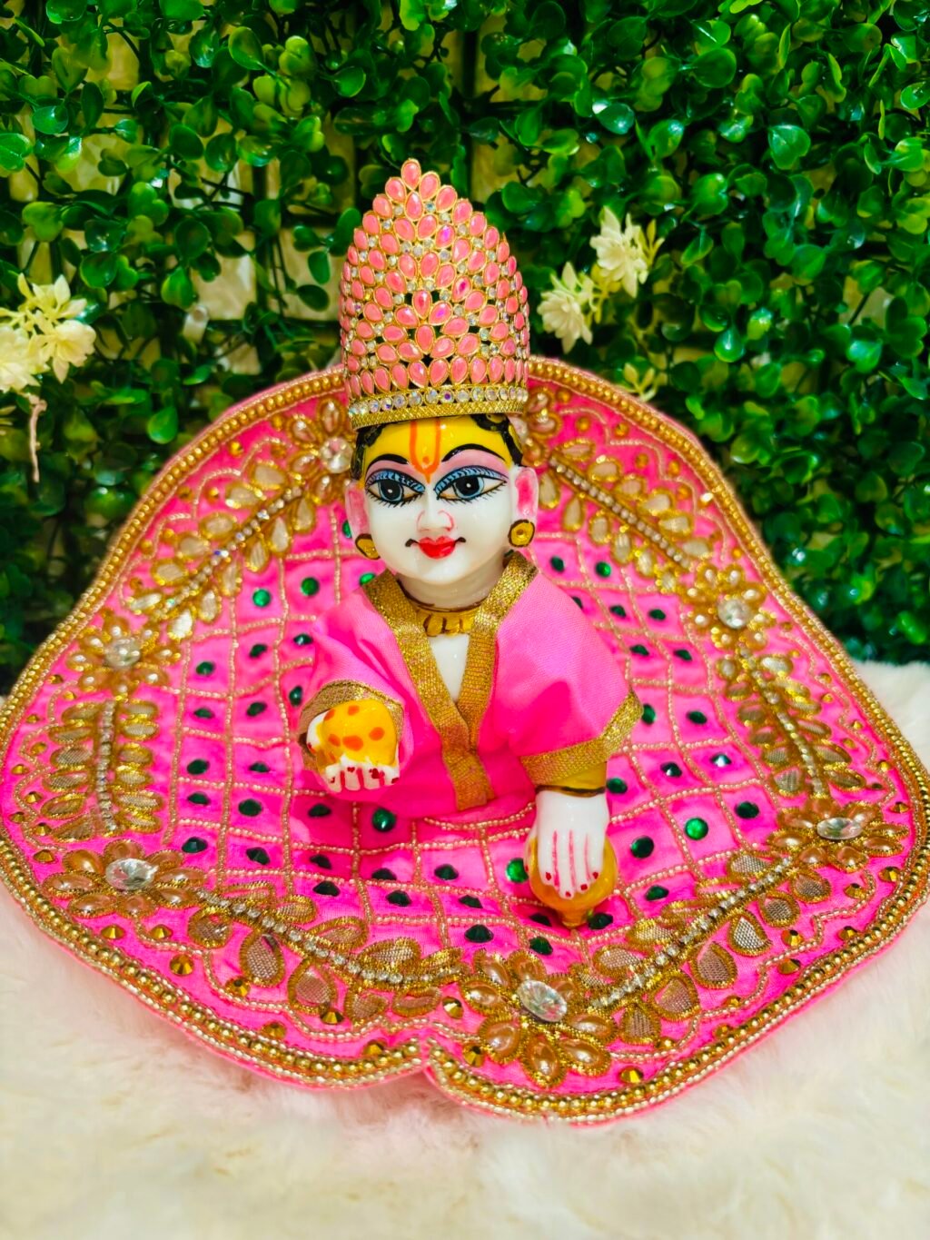 Heavy Kundan Jari Dress For Laddu Gopal