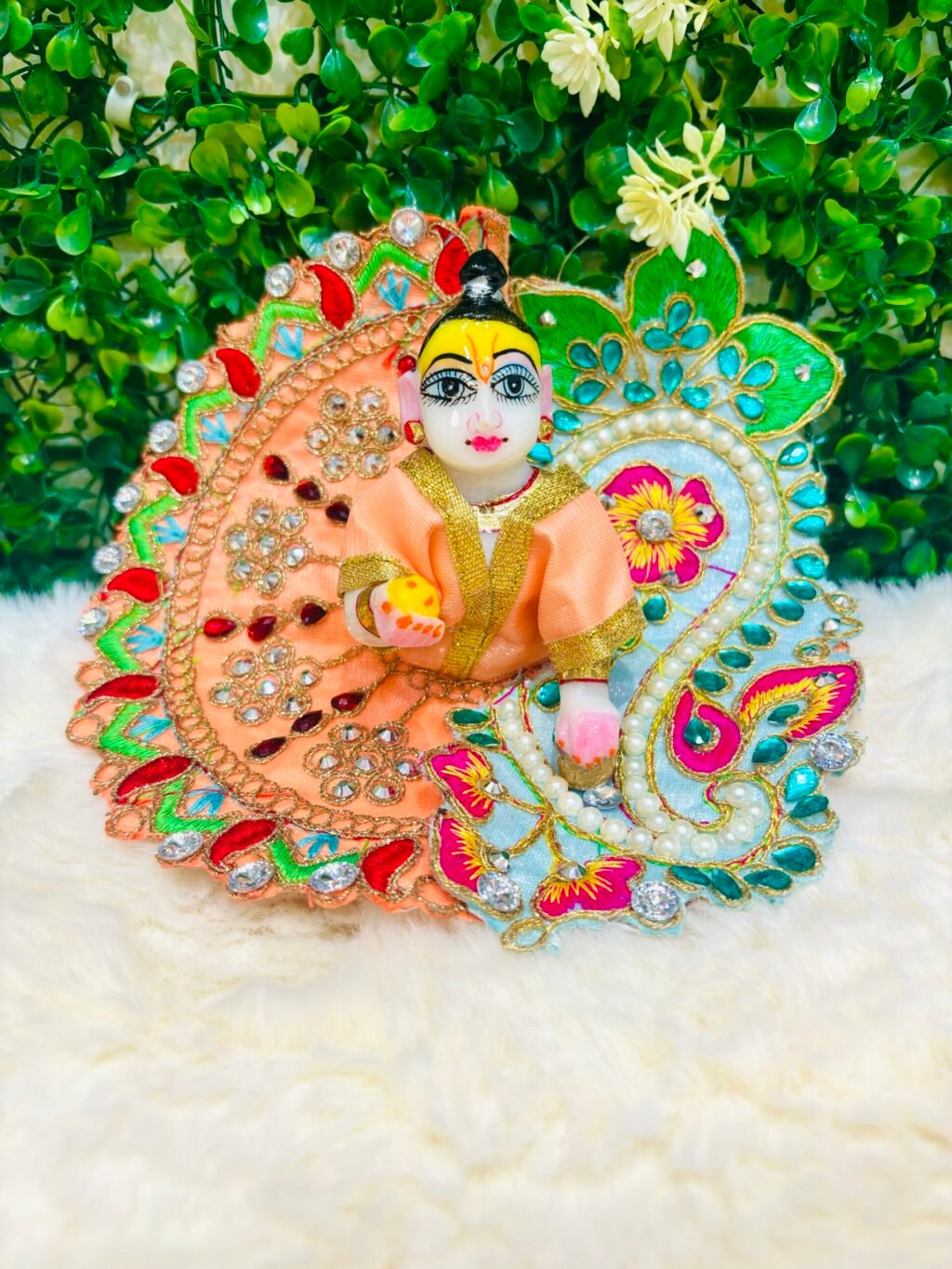 Beautiful Heavy Dress For Laddugopal
