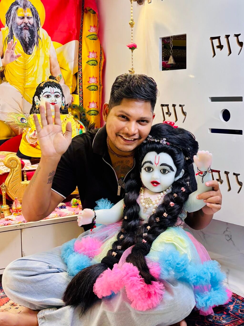 Original Silicone Laddugopal Lala 27 inch -by Radharanikripa