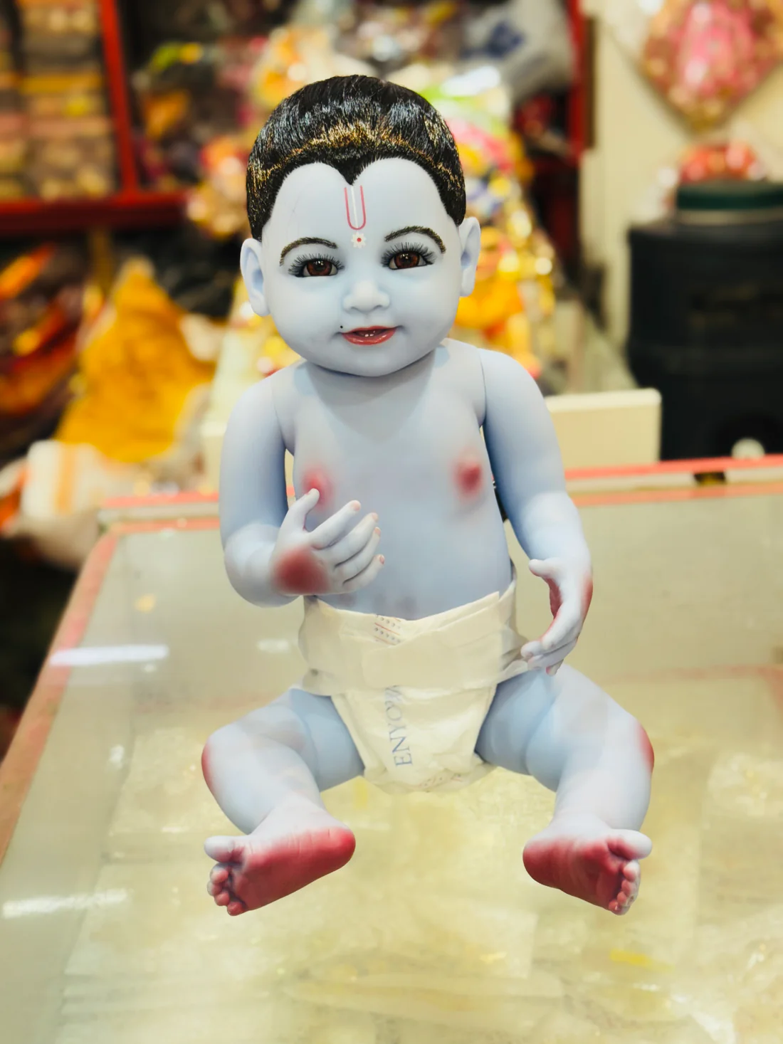 Silicone Laddugopal Lala Roop 21 inch - by Radharanikripa