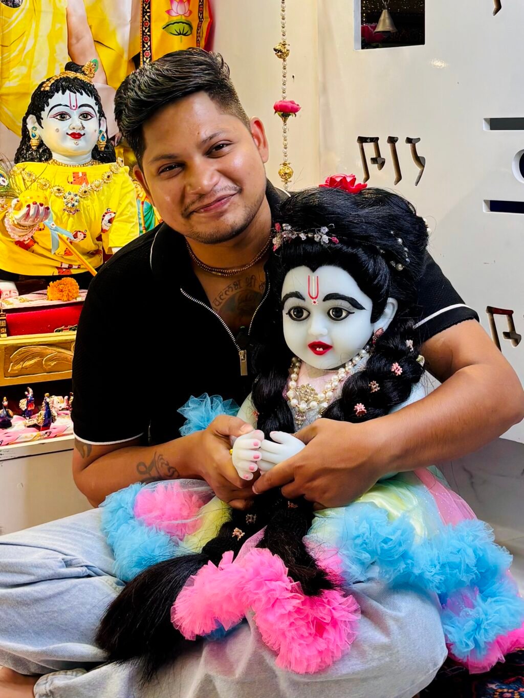 Original Silicone Laddugopal Lala 27 inch -by Radharanikripa - Image 3