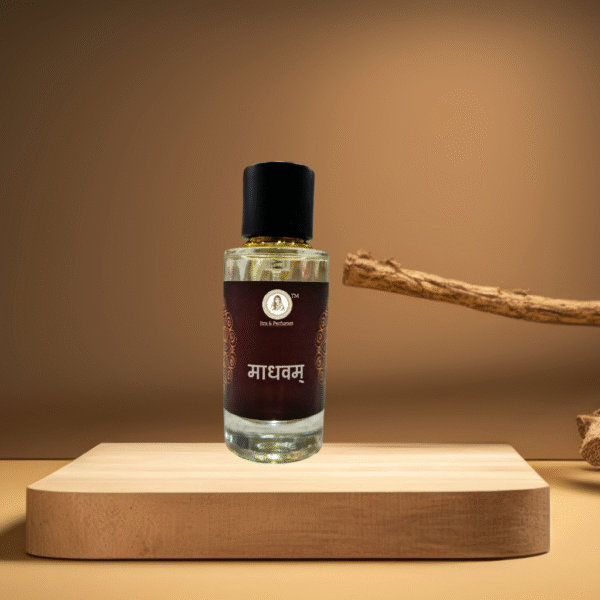 Madhavam Perfume | 50ml Sacred Perfume with Saffron, Oudh, Fruits, Florals & Sandal for Divine Daily Rituals