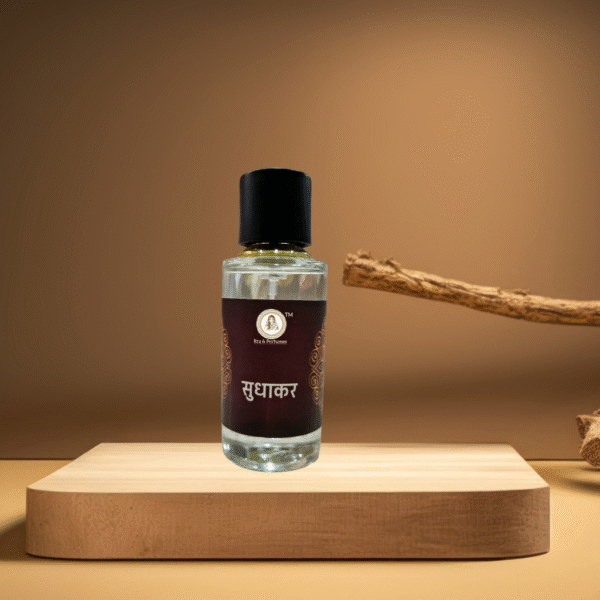 Sudhakar Perfume | 50ml Divine Perfume with Amber, Florals, White Musk, Rose & Sandal for Sacred Meditation