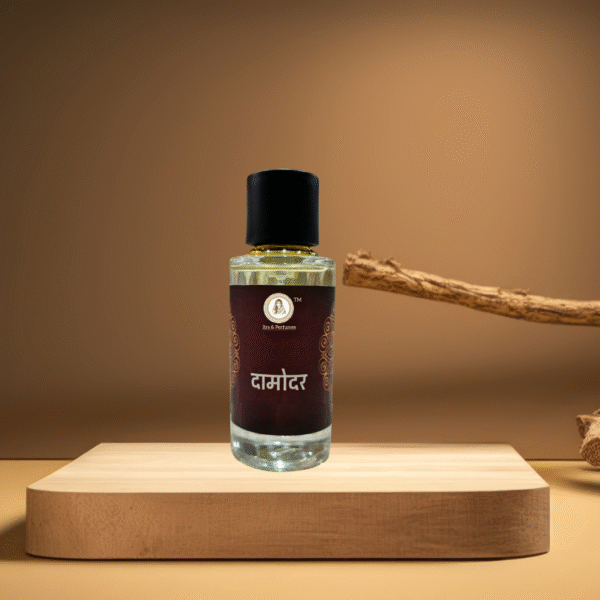 Damodar Perfume | 50ml Spiritual Perfume with Amber, Saffron, Musk, Rose & Sandalwood for Rituals