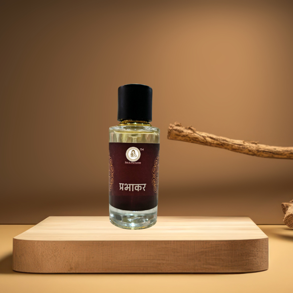 Prabhakar Perfume | 50ml Sacred Perfume with Pepper, Lotus, Oudh, Rose & Floral Essence for Divine Calmness