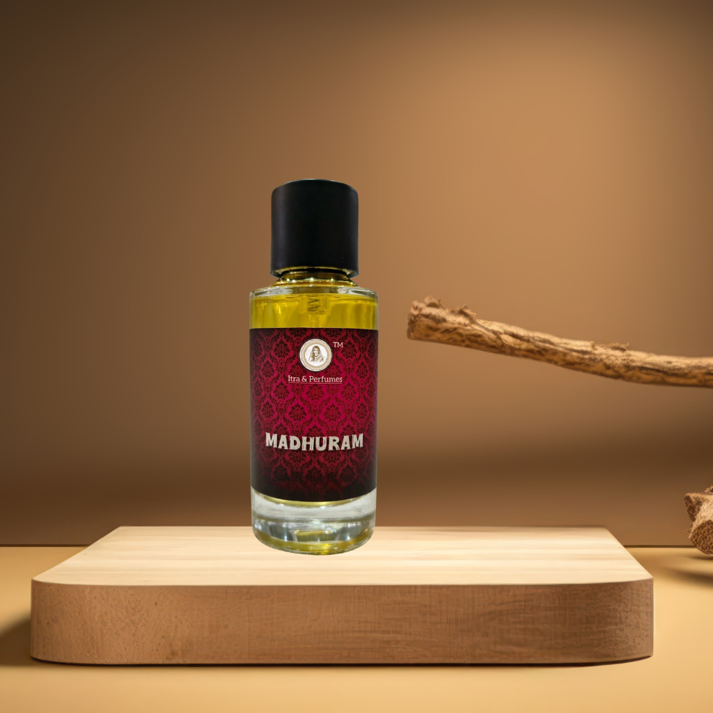 Radharanikripa Madhuram Perfume – Long Lasting Javadhu, Sandalwood, Herbs & Floral Aroma
