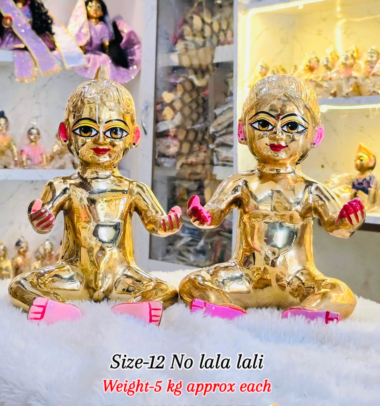 Beautiful Lala Lali 12 Number Laddugopal Radharani Jodi