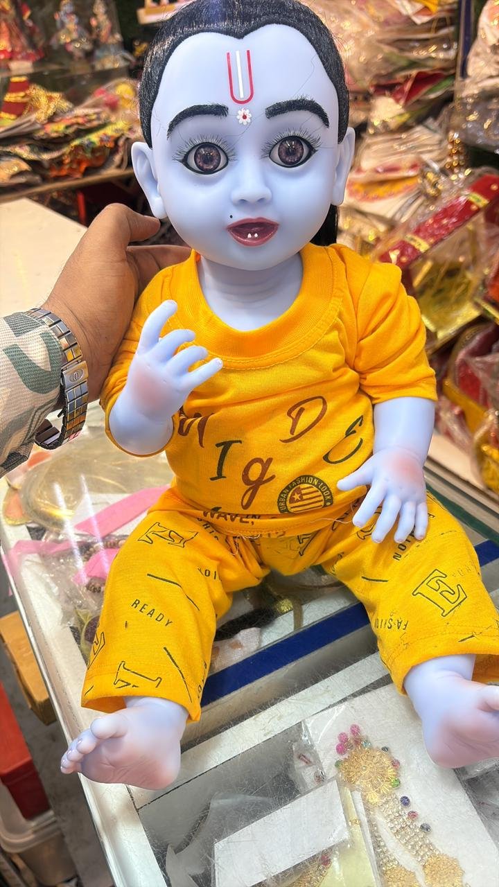 Silicone Laddugopal 21 inch Big Eyes  -by Radharanikripa