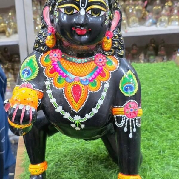 Beautiful Black Laddugopal idol 21 Number - All Sizes Available -by Radharanikripa