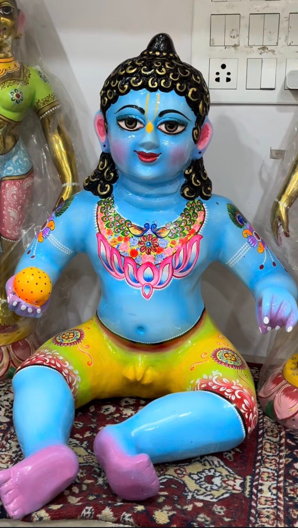 Beautiful Laddugopal Lala 21 Number Blue Color -by Radharanikripa