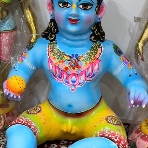 Beautiful Laddugopal Lala 21 Number Blue Color -by Radharanikripa