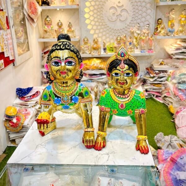 Beautiful Laddugopal Radharani Combo Jodi 16 Number -by Radharanikripa