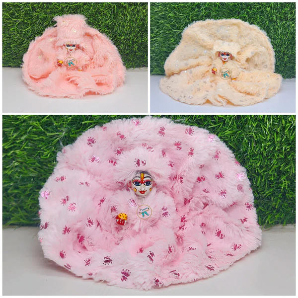 Winter Chamki Dress Pack of 3 ( Random color and print )