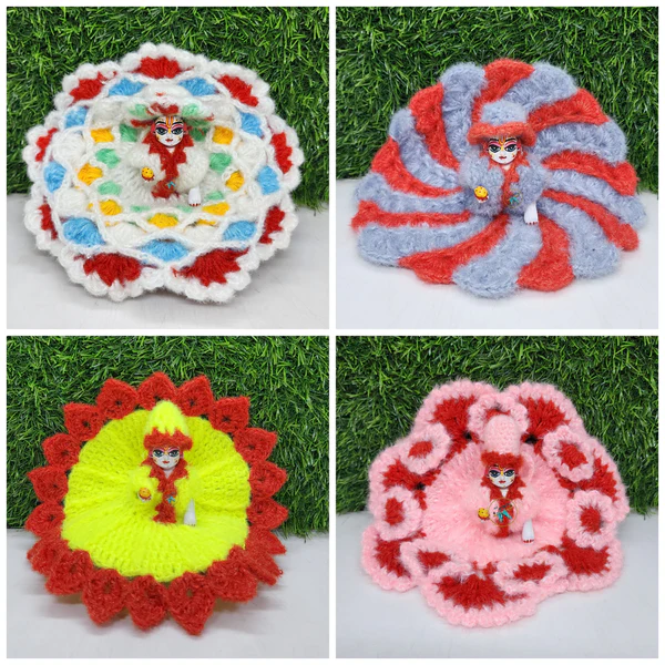 Woolen Dress Combo Pack of 4 [Random Colour and Random Prints]